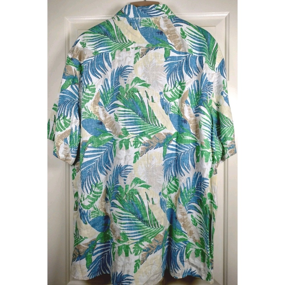 NWT Southern Tide Paradise Palms Linen Blend Sport Shirt XXL Tropical Vacation - Picture 8 of 14